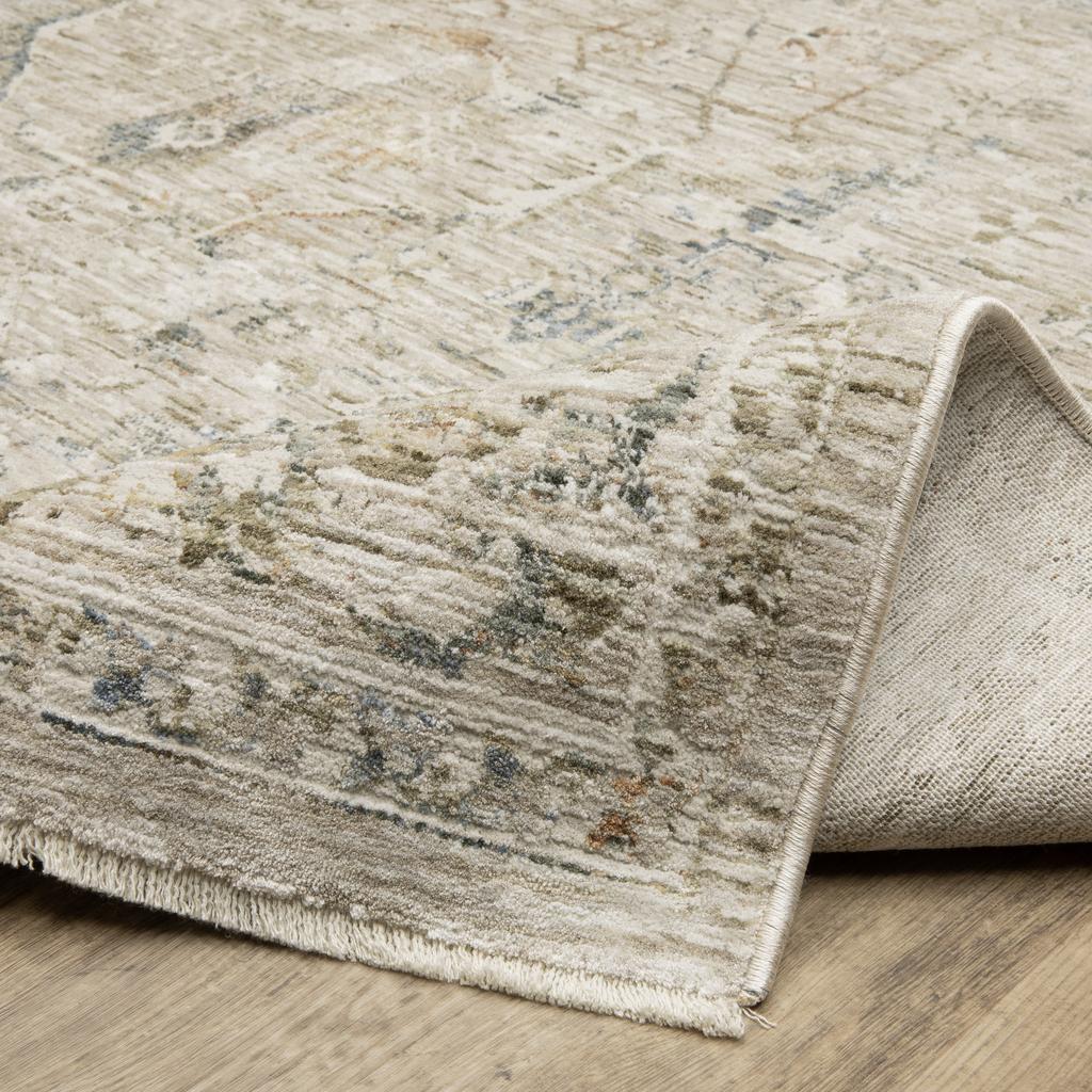 Oriental Weavers Avalon AVA02 Beige Rectangle Indoor Area Rug Oriental Pattern-