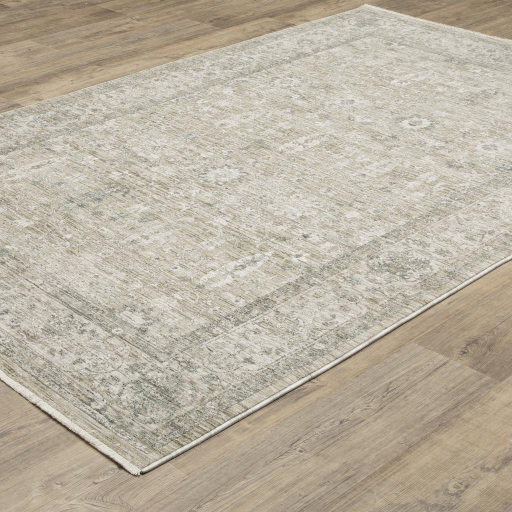 Oriental Weavers Avalon AVA03 Beige Rectangle Indoor Area Rug Oriental Pattern-