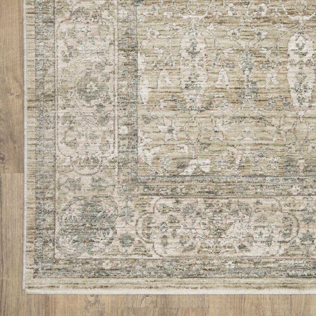 Oriental Weavers Avalon AVA03 Beige Rectangle Indoor Runner Oriental Pattern-