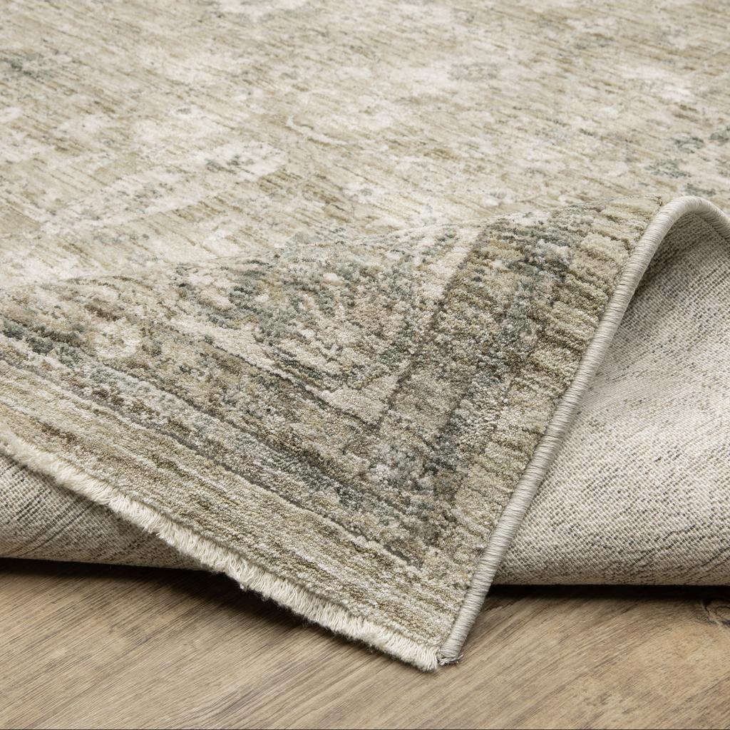 Oriental Weavers Avalon AVA03 Beige Rectangle Indoor Runner Oriental Pattern-