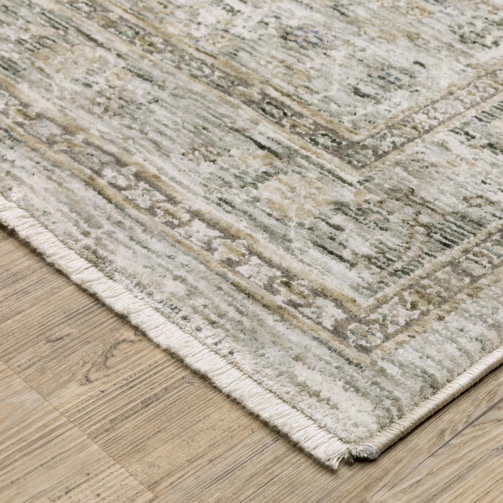 Oriental Weavers Avalon AVA04 Grey Rectangle Indoor Runner Oriental Pattern-