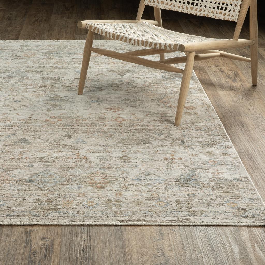 Oriental Weavers Avalon AVA05 Beige Rectangle Indoor Area Rug Oriental Pattern-