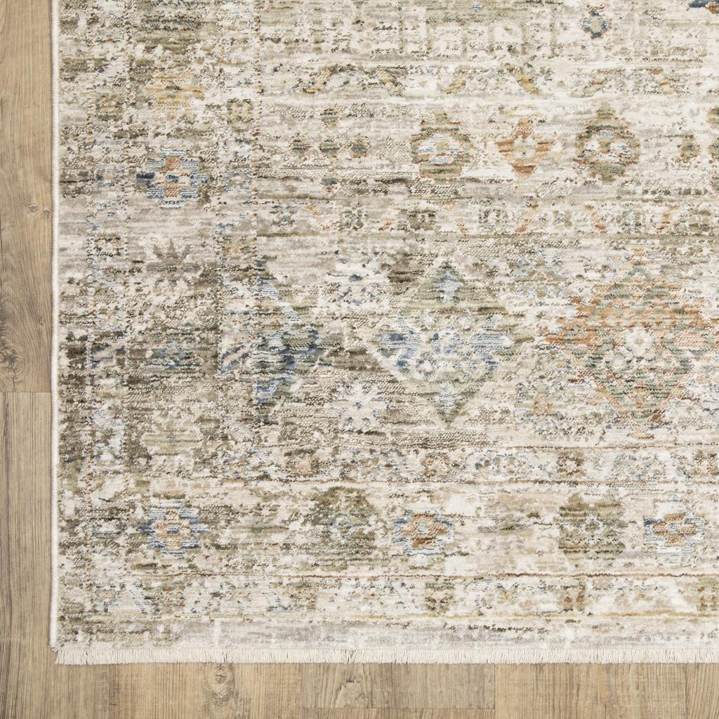 Oriental Weavers Avalon AVA05 Beige Rectangle Indoor Runner Oriental Pattern-