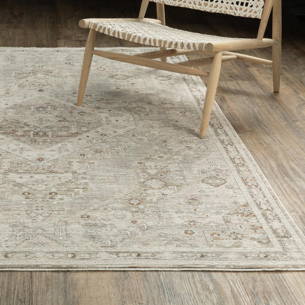 Oriental Weavers Avalon AVA06 Beige Rectangle Indoor Area Rug Oriental Pattern-