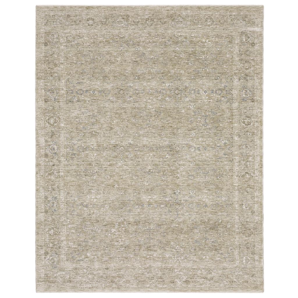 Oriental Weavers Avalon AVA07 Beige Rectangle Indoor Area Rug Oriental Pattern-
