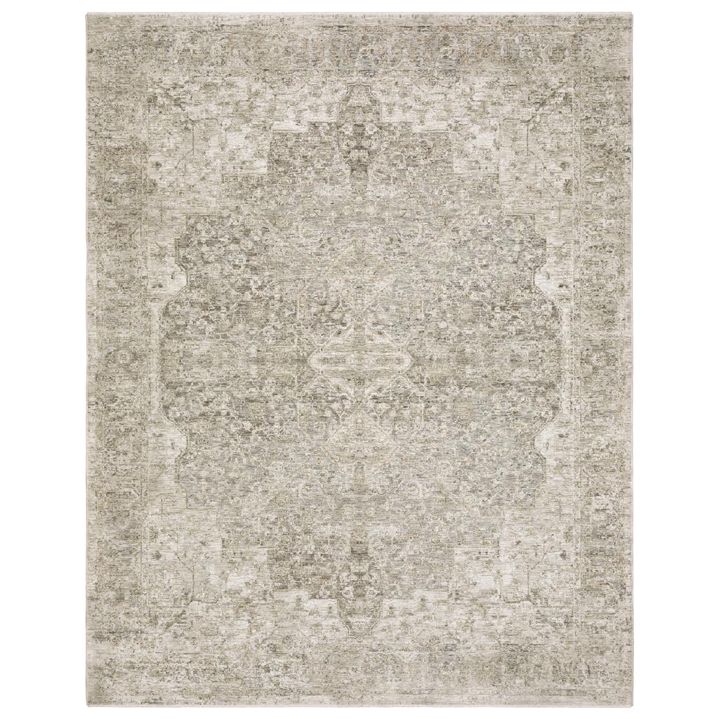 Oriental Weavers Avalon AVA08 Beige Rectangle Indoor Area Rug Oriental Pattern-
