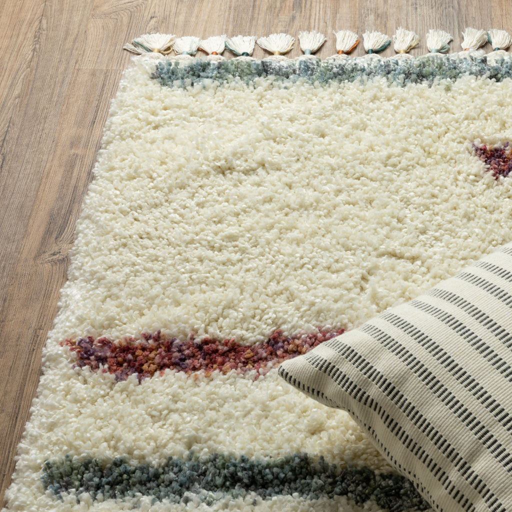 Oriental Weavers Axis AX04A Multicolor Rectangle Plush Indoor Runner - Trendy Stain Resistant Geometric Rug-
