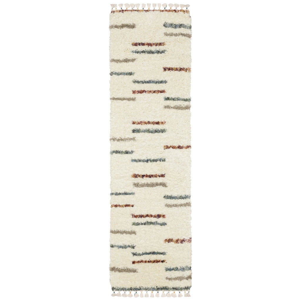 Oriental Weavers Axis AX04A Multicolor Rectangle Plush Indoor Runner - Trendy Stain Resistant Geometric Rug-