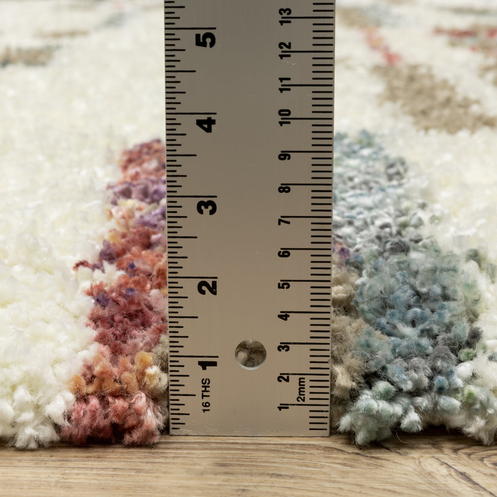 Oriental Weavers Axis AX06A Multicolor Rectangle Plush Indoor Area Rug - Trendy Stain Resistant Modern Rug-