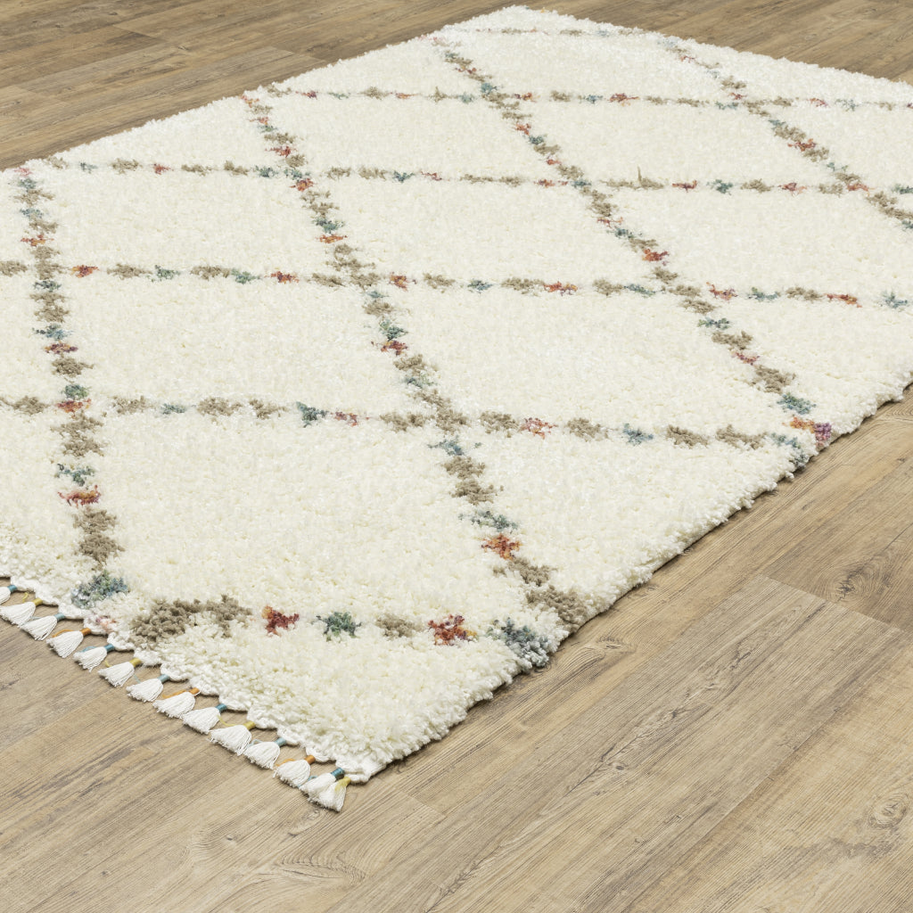 Oriental Weavers Axis AX08A Multicolor Rectangle Plush Indoor Area Rug - Trendy Stain Resistant Geometric Rug-