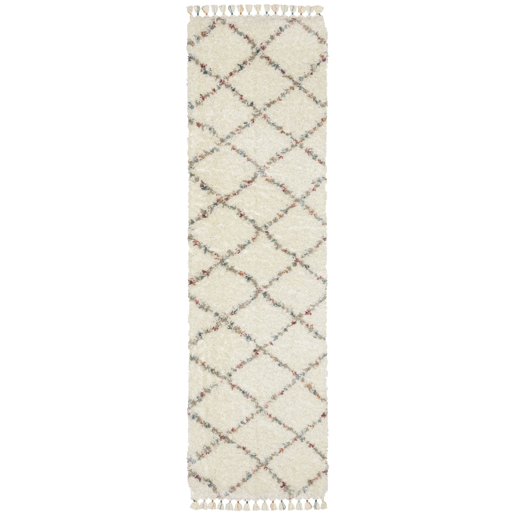 Oriental Weavers Axis AX08A Multicolor Rectangle Plush Indoor Runner - Trendy Stain Resistant Geometric Rug-
