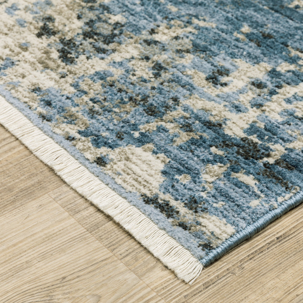 Oriental Weavers Bauer 041L2 Multicolor Rectangle Indoor Runner - Stain Resistant Modern Rug with Abstract Design-