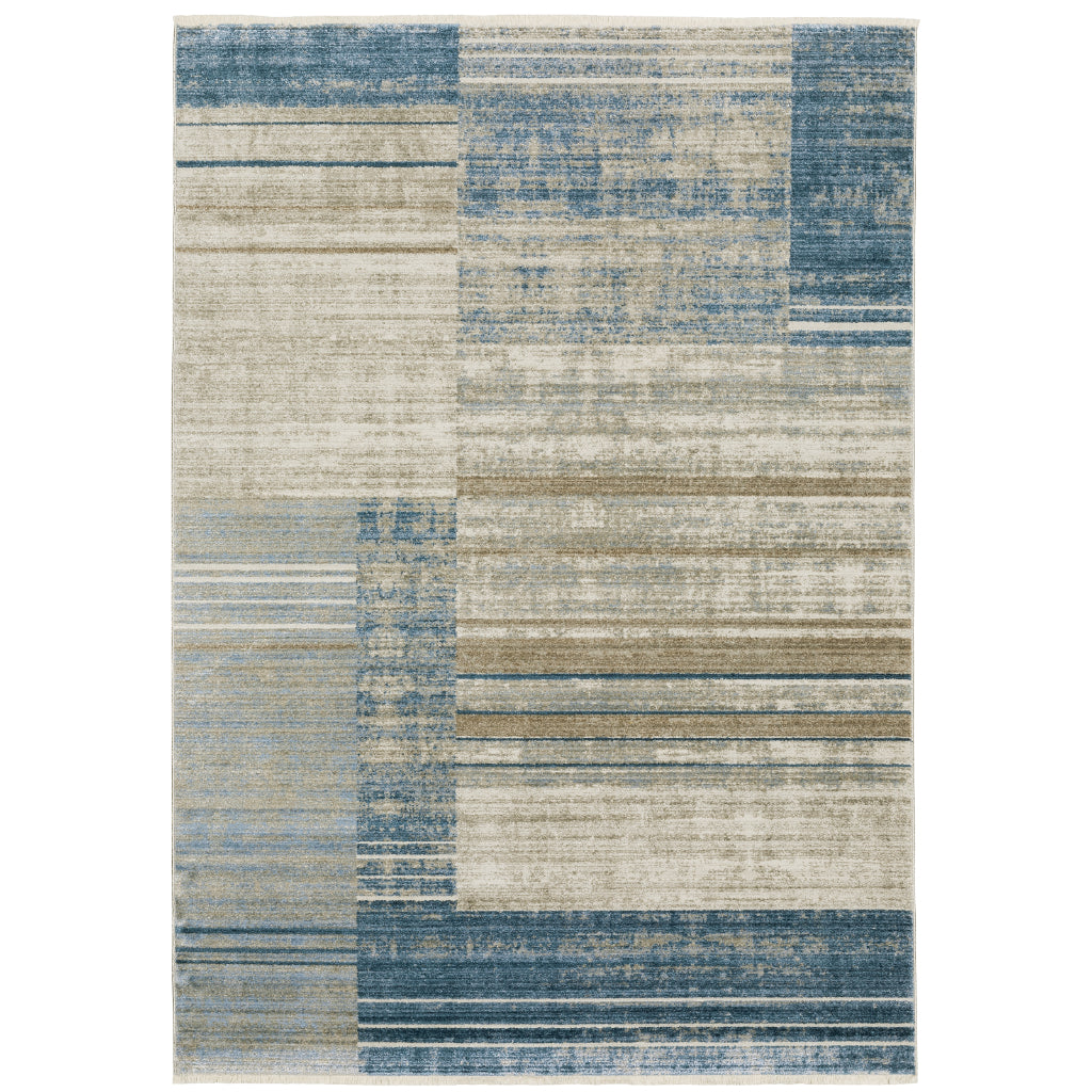 Oriental Weavers Bauer 090B2 Multicolor Rectangle Indoor Area Rug - Stain Resistant Modern Rug with Geometric Design-