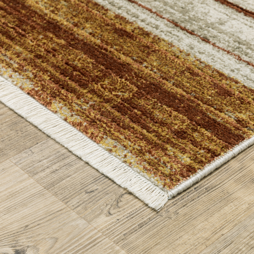 Oriental Weavers Bauer 090R2 Multicolor Rectangle Indoor Runner - Stain Resistant Modern Rug with Geometric Design-