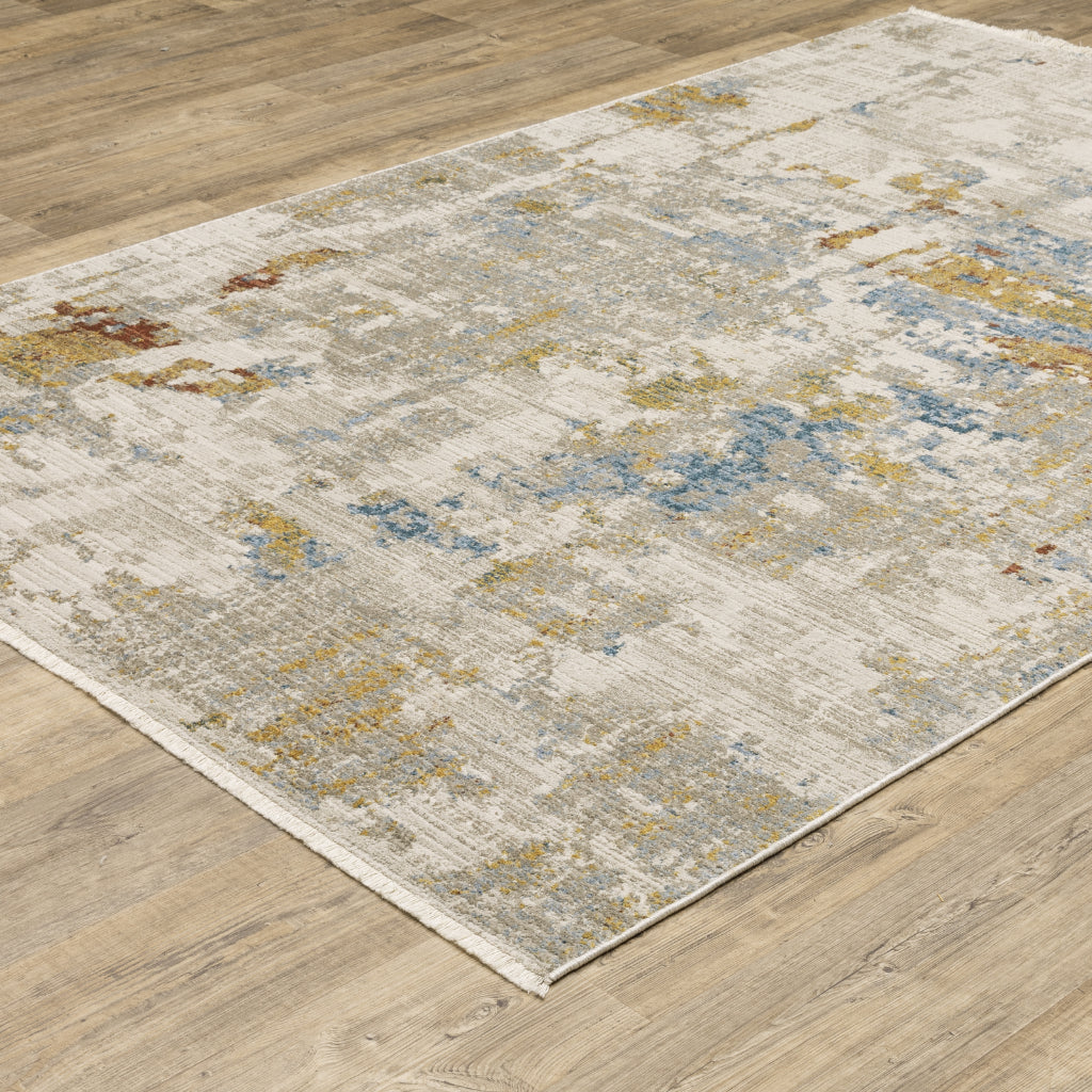 Oriental Weavers Bauer 1340W Multicolor Rectangle Indoor Area Rug - Stain Resistant Modern Rug with Abstract Design-