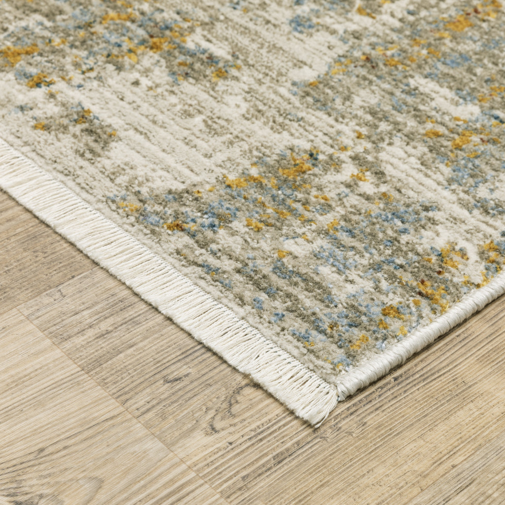 Oriental Weavers Bauer 1340W Multicolor Rectangle Indoor Runner - Stain Resistant Modern Rug with Abstract Design-