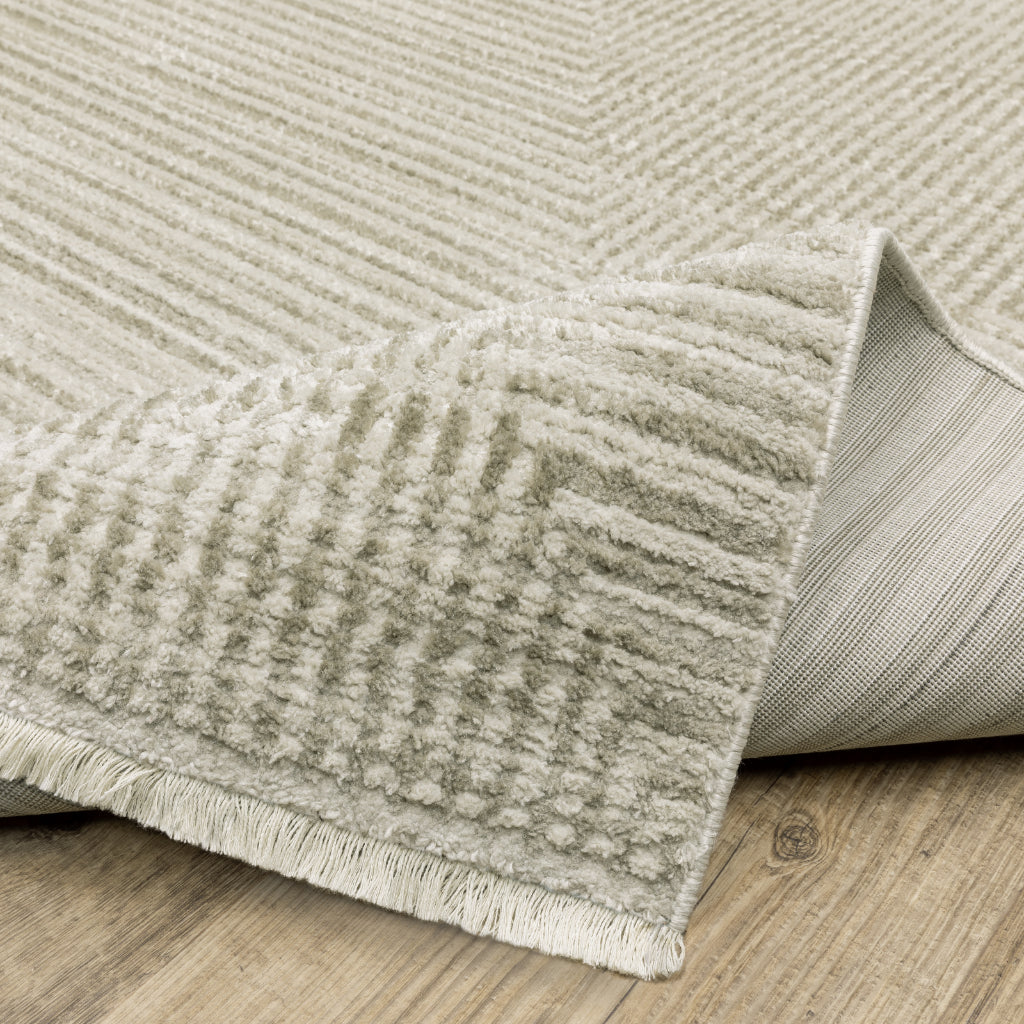 Oriental Weavers Bauer 4150E Beige Rectangle Indoor Runner - Stain Resistant Modern Rug with Geometric Design-