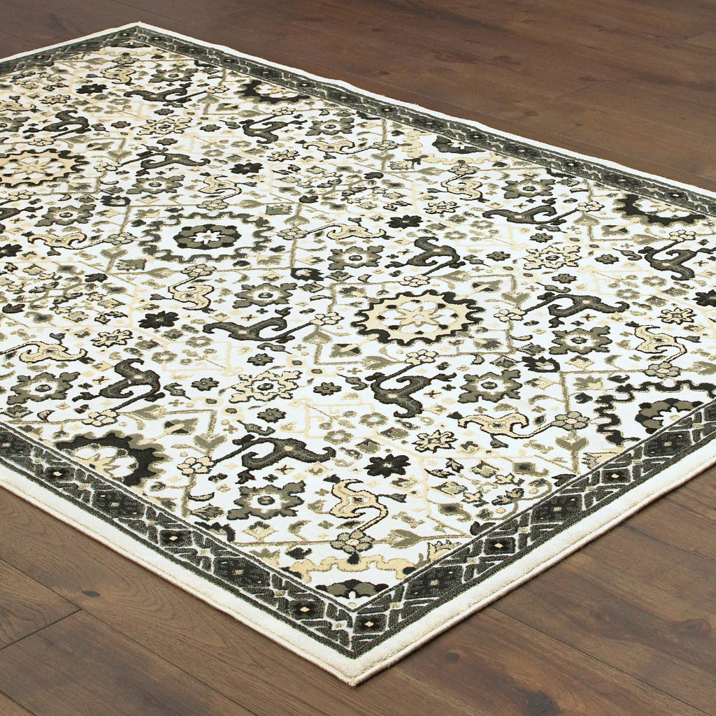 Oriental Weavers Bowen 073J2 Multicolor Rectangle Indoor Area Rug - Stain Resistant Machine Woven Rug-