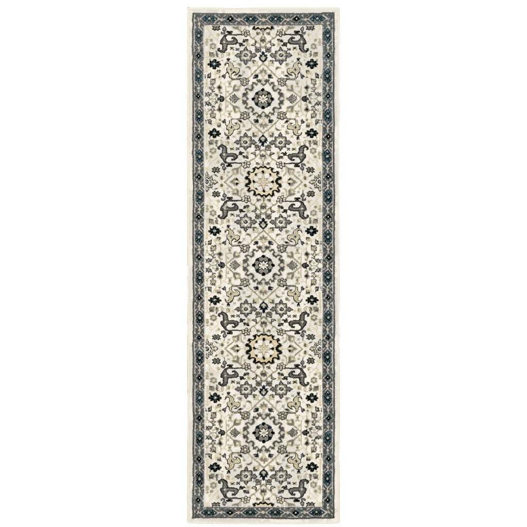 Oriental Weavers Bowen 073J2 Multicolor Rectangle Indoor Runner - Stain Resistant Machine Woven Rug-