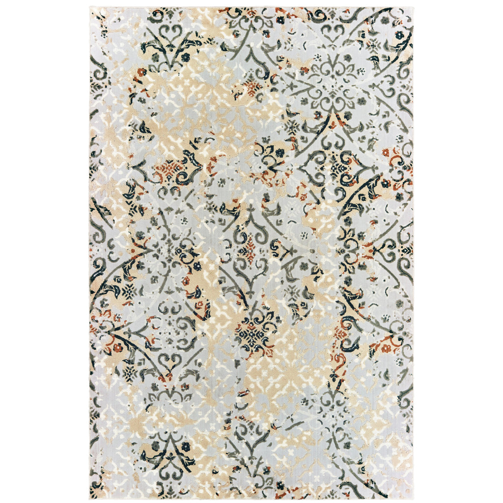 Oriental Weavers Bowen 108W2 Multicolor Rectangle Indoor Area Rug - Stain Resistant Machine Woven Rug-