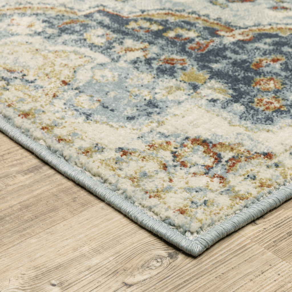 Oriental Weavers Branson BR01A Multicolor Rectangle Indoor Runner - Elegant Vintage Style Rug with Medallion Design-