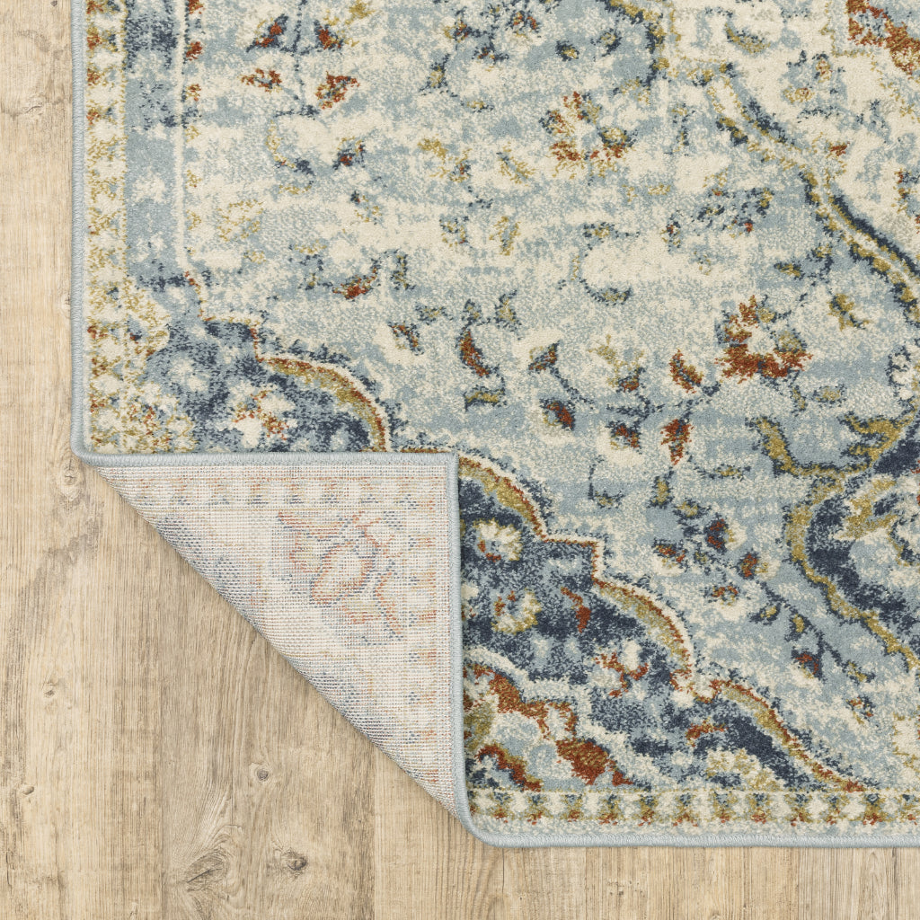 Oriental Weavers Branson BR01A Multicolor Rectangle Indoor Runner - Elegant Vintage Style Rug with Medallion Design-
