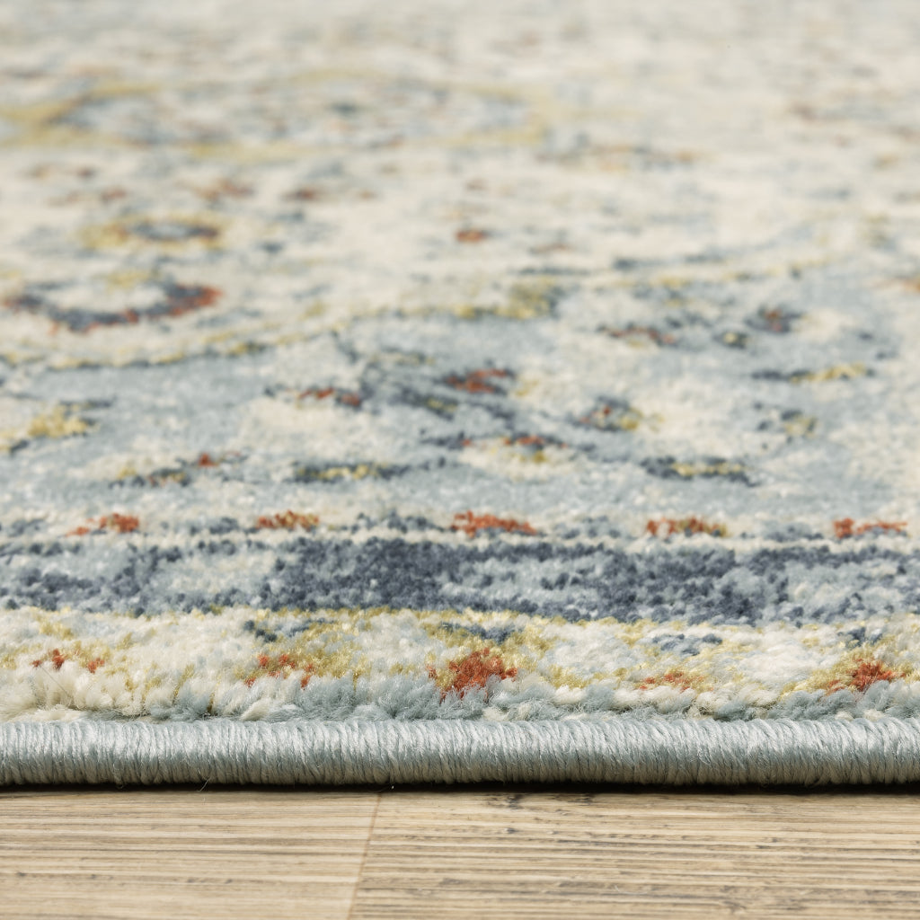 Oriental Weavers Branson BR01A Multicolor Rectangle Indoor Runner - Elegant Vintage Style Rug with Medallion Design-