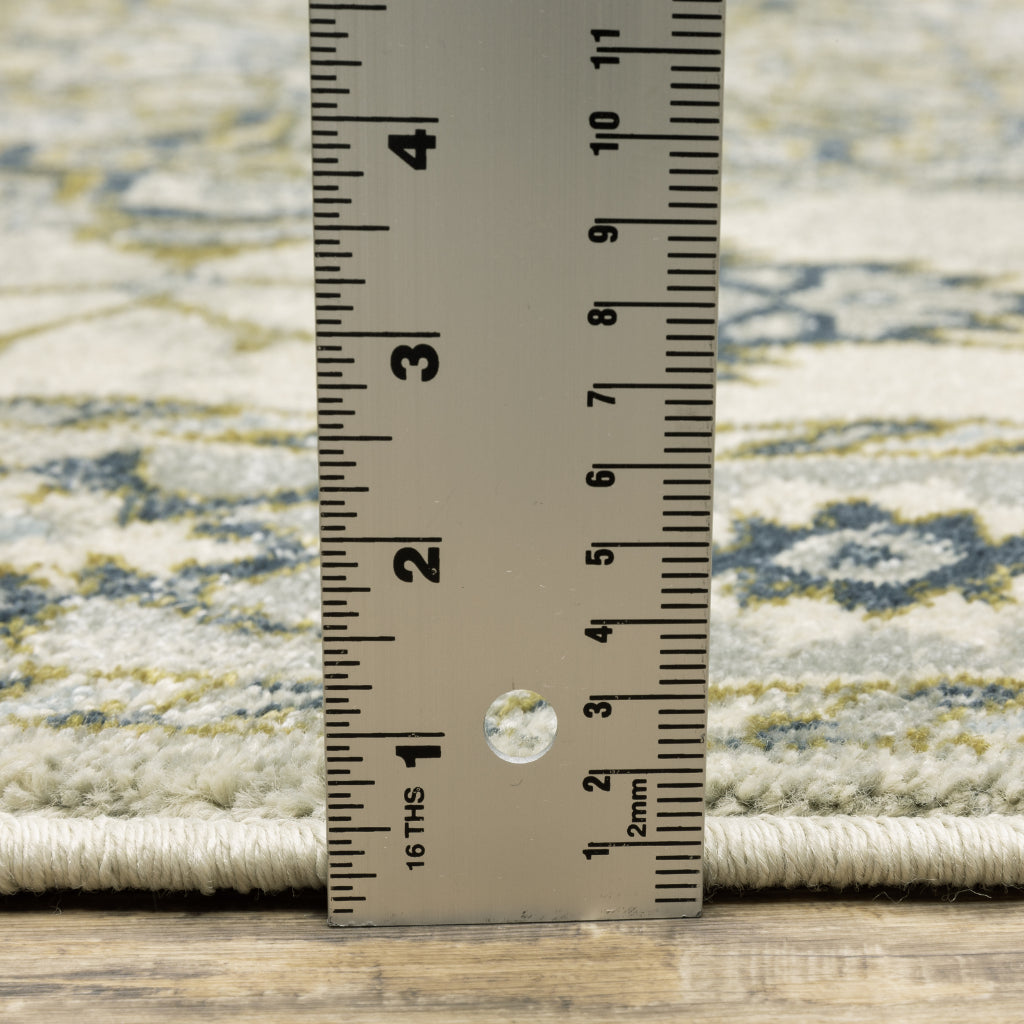 Oriental Weavers Branson BR04B Multicolor Rectangle Indoor Area Rug - Elegant Vintage Style Rug with Medallion Design-