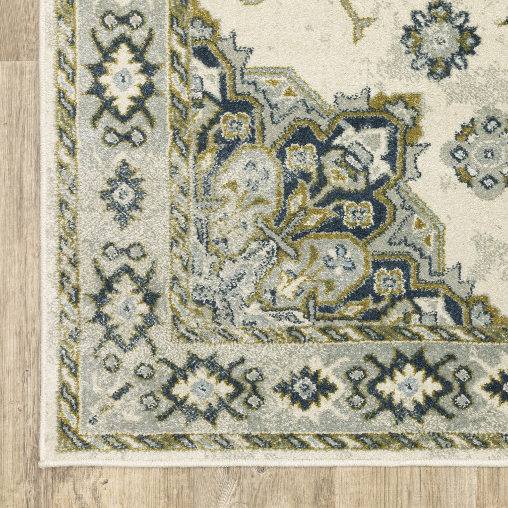 Oriental Weavers Branson BR04B Multicolor Rectangle Indoor Runner - Elegant Vintage Style Rug with Medallion Design-