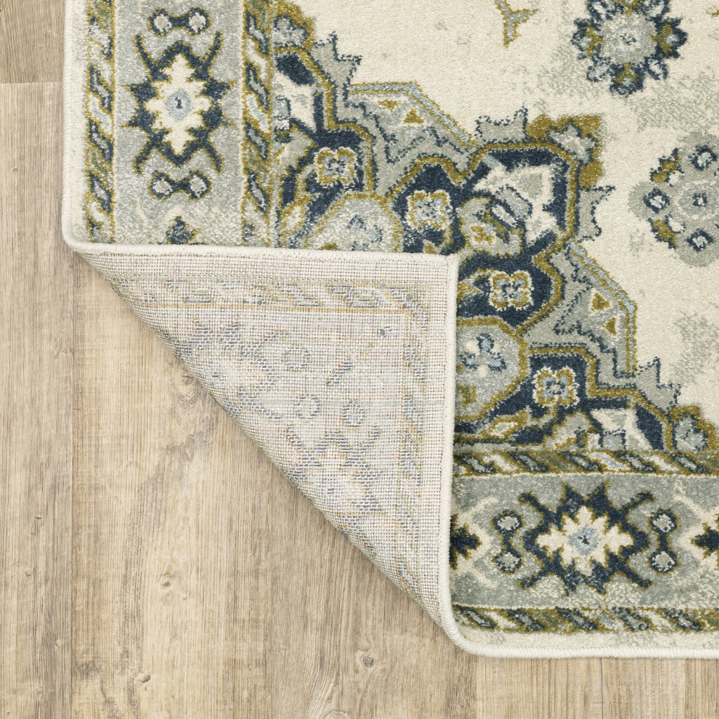 Oriental Weavers Branson BR04B Multicolor Rectangle Indoor Runner - Elegant Vintage Style Rug with Medallion Design-