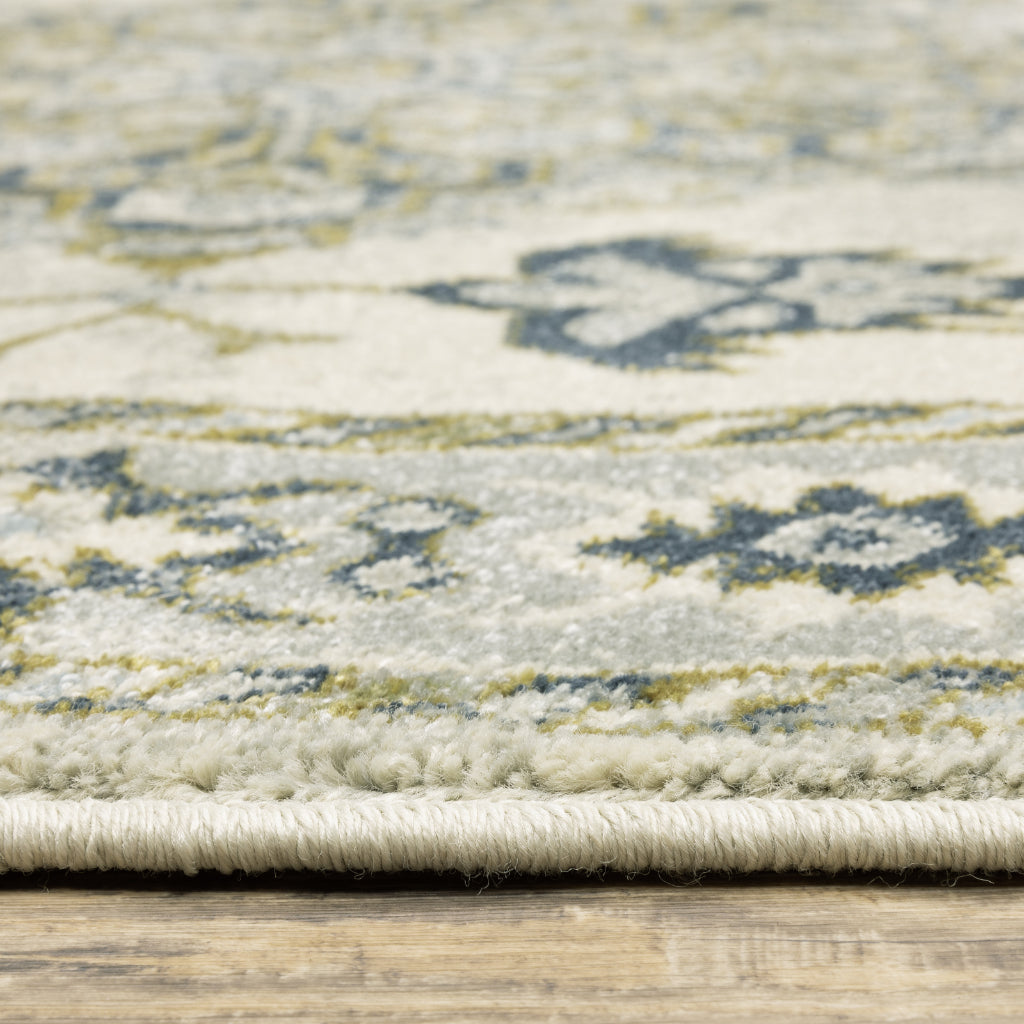 Oriental Weavers Branson BR04B Multicolor Rectangle Indoor Runner - Elegant Vintage Style Rug with Medallion Design-