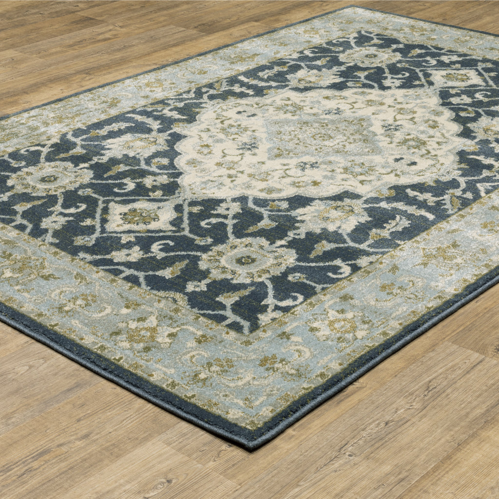Oriental Weavers Branson BR05A Multicolor Rectangle Indoor Runner - Elegant Persian Style Rug with Medallion Design-