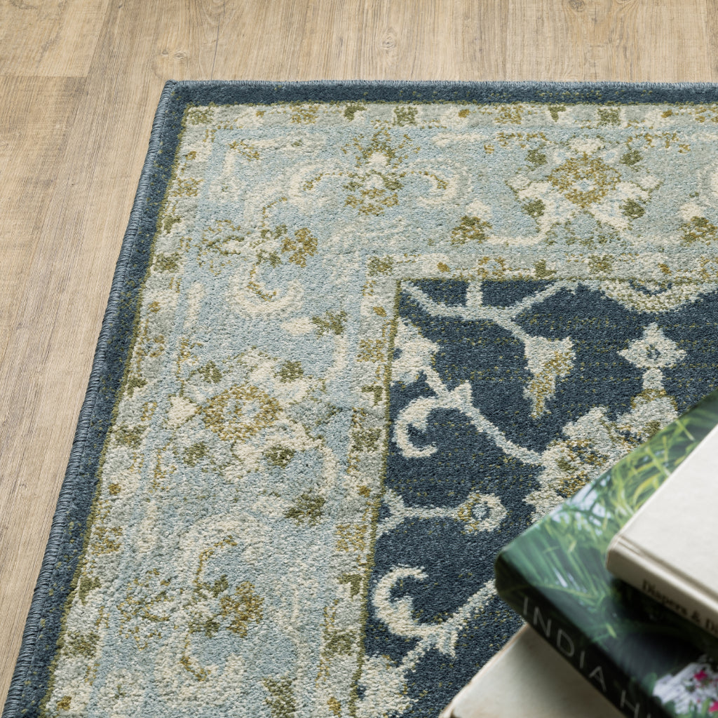 Oriental Weavers Branson BR05A Multicolor Rectangle Indoor Runner - Elegant Persian Style Rug with Medallion Design-