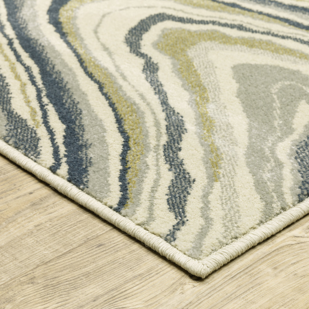 Oriental Weavers Branson BR07A Multicolor Rectangle Indoor Area Rug - Elegant Modern Rug with Abstract Design-