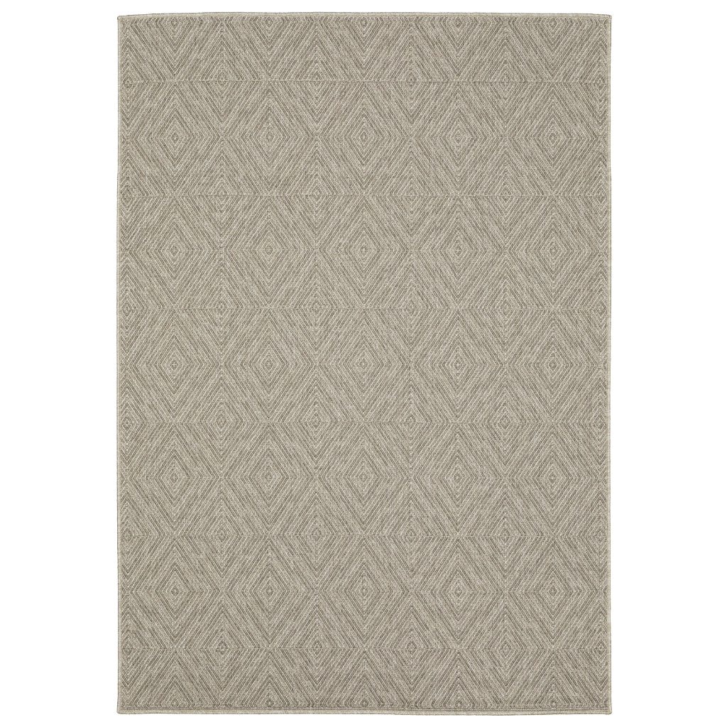 Oriental Weavers Caicos CA08A Gray Rectangle Indoor Area Rug -Easy Care & Stain Resistant Casual Rug-