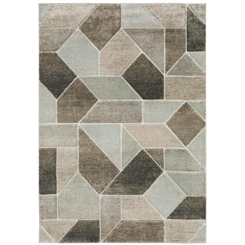 Oriental Weavers Cambria 004L2 Multicolor Rectangle Indoor Area Rug - Contemporary Stain Resistant Medium Pile Rug-