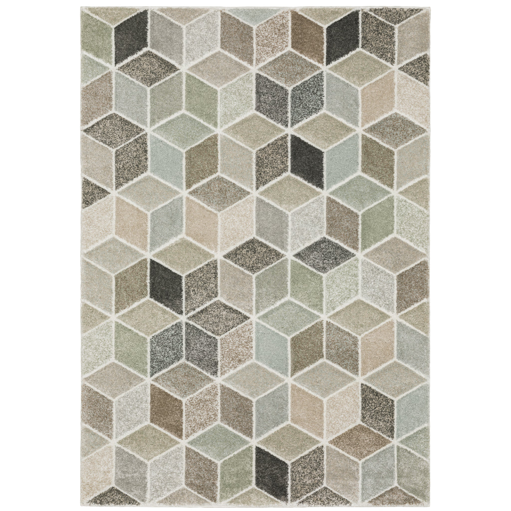 Oriental Weavers Cambria 083J2 Multicolor Rectangle Indoor Area Rug - Contemporary Stain Resistant Machine Made Rug-