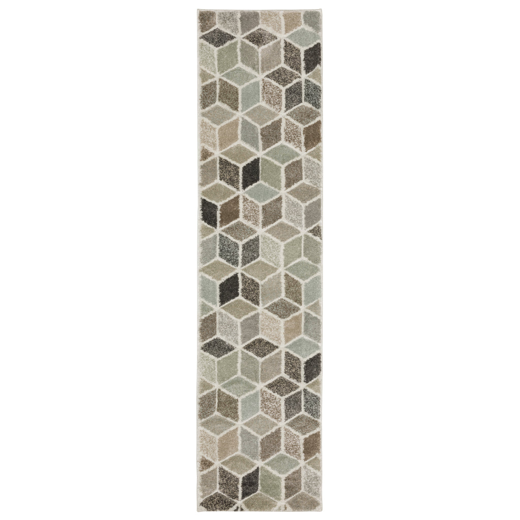 Oriental Weavers Cambria 083J2 Multicolor Rectangle Indoor Runner - Contemporary Stain Resistant Machine Made Rug-