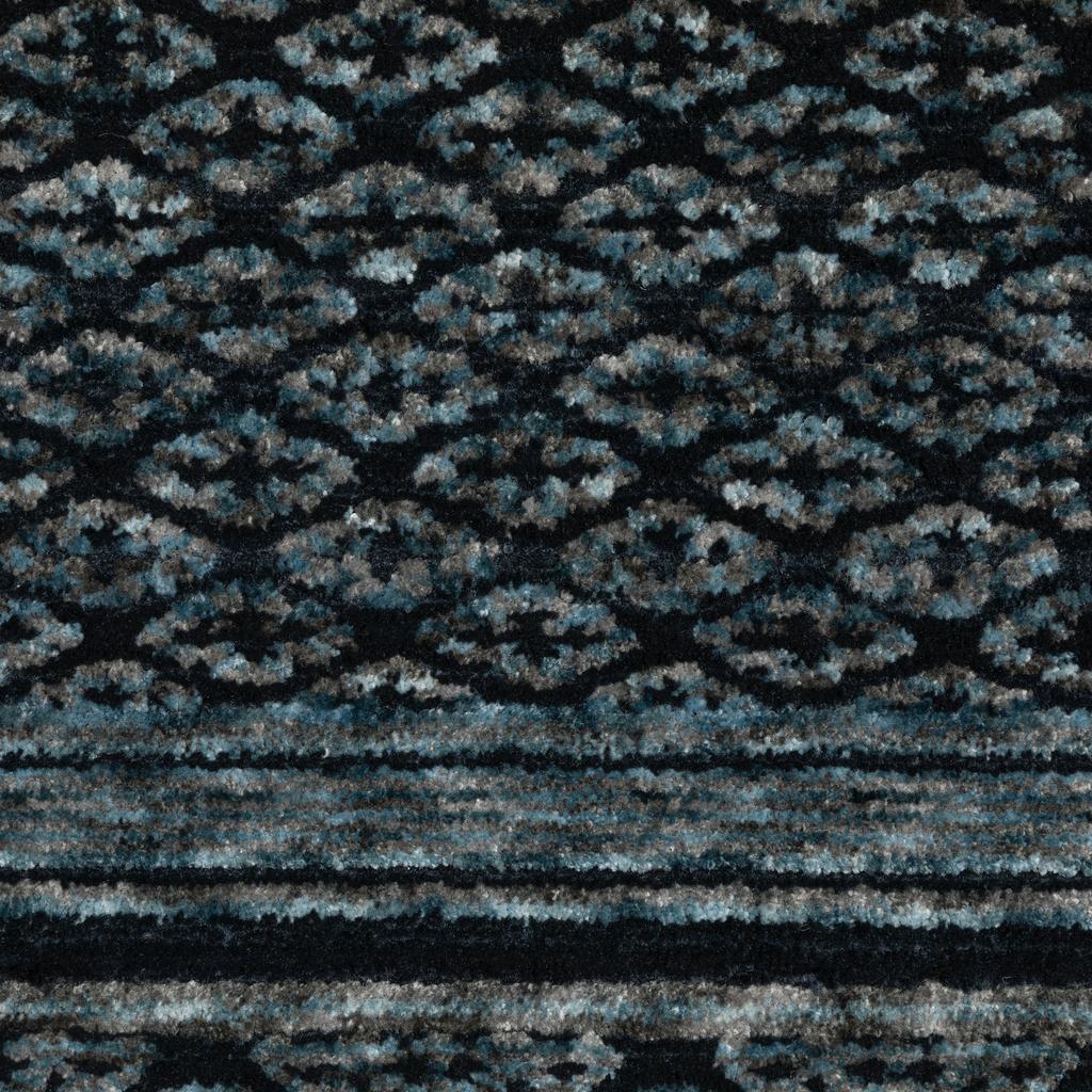 Oriental Weavers Capella CAP01 Blue Rectangle Indoor Runner Medallion Pattern-