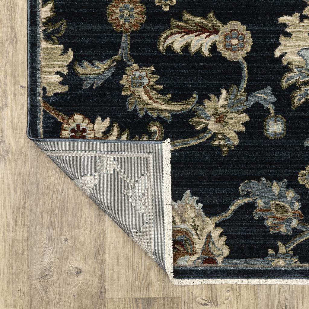 Oriental Weavers Capella CAP05 Blue Rectangle Indoor Runner Oriental Pattern-