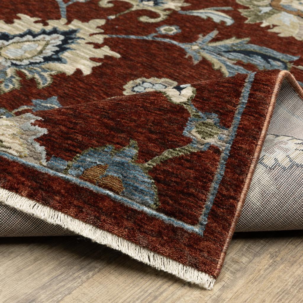 Oriental Weavers Capella CAP06 Red Rectangle Indoor Runner Oriental Pattern-