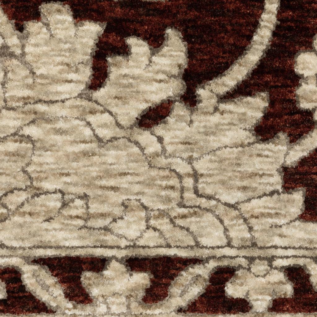 Oriental Weavers Capella CAP08 Red Rectangle Indoor Runner Floral Pattern-