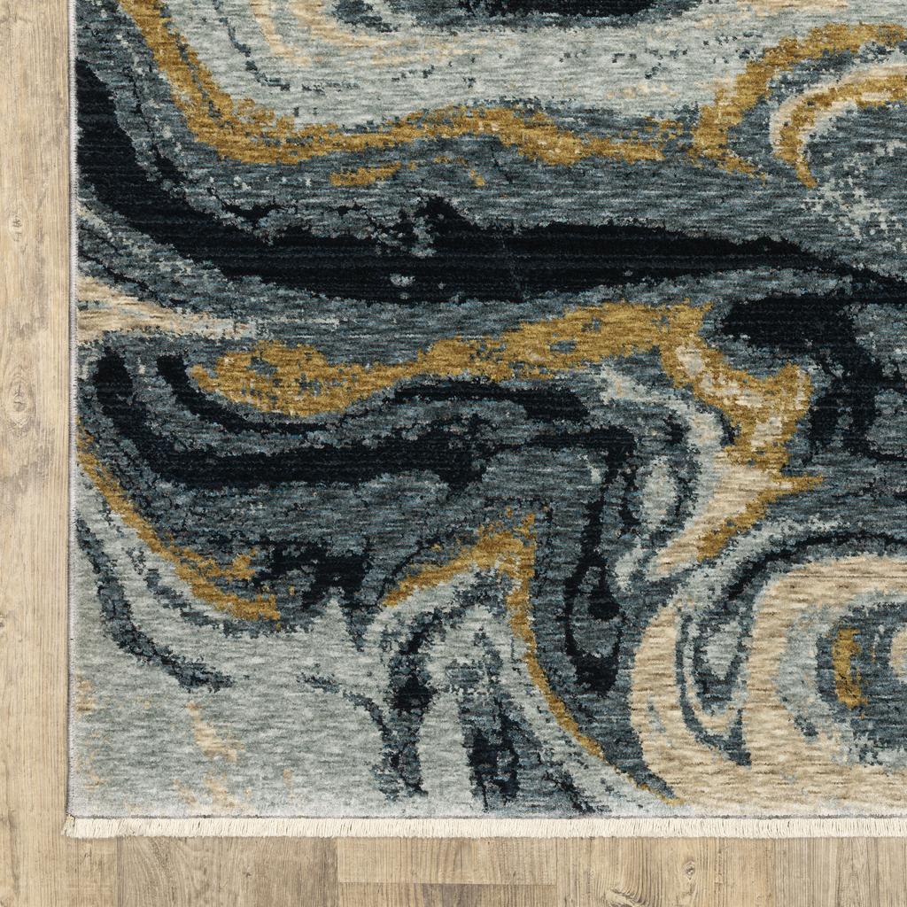 Oriental Weavers Capella CAP10 Blue Rectangle Indoor Area Rug Abstract Pattern-