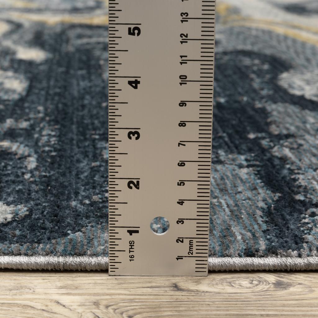 Oriental Weavers Capella CAP10 Blue Rectangle Indoor Area Rug Abstract Pattern-