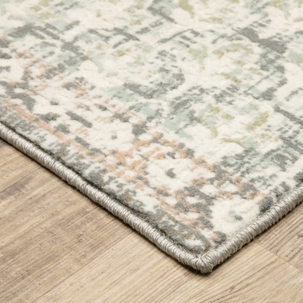 Oriental Weavers Capistrano 517B1 Multicolor Rectangle Indoor Area Rug - Stain Resistant Low-High Pile Rug with Floral Design-