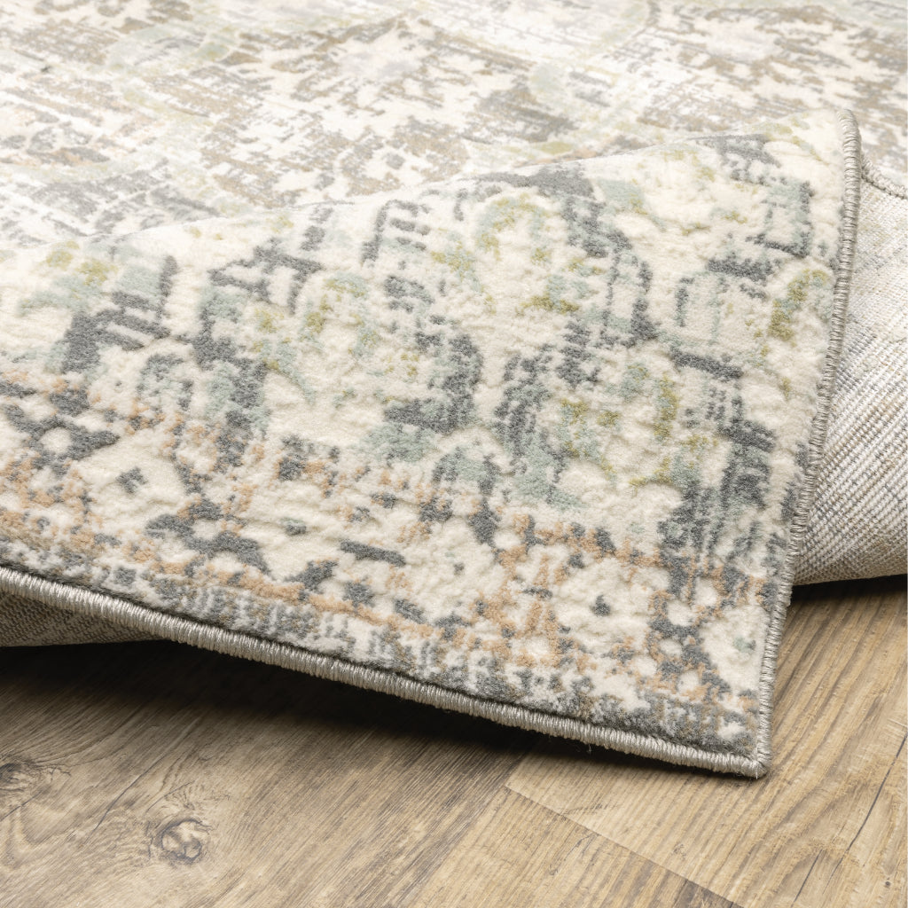 Oriental Weavers Capistrano 517B1 Multicolor Rectangle Indoor Area Rug - Stain Resistant Low-High Pile Rug with Floral Design-