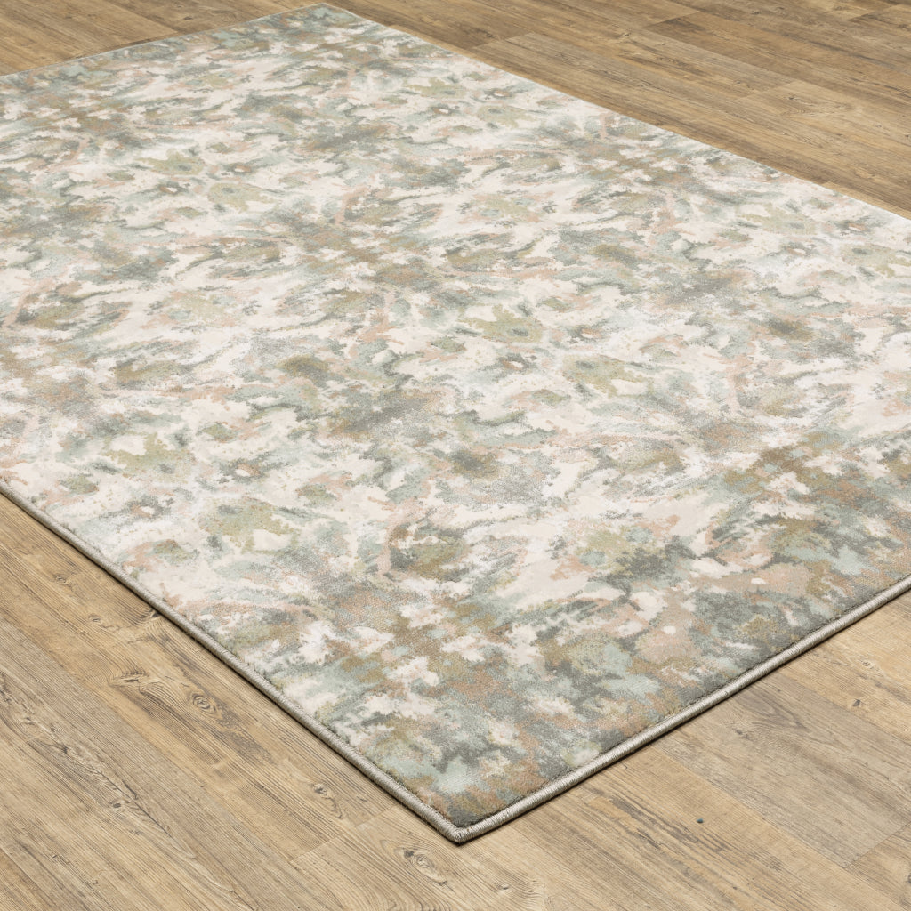 Oriental Weavers Capistrano 535B1 Multicolor Rectangle Indoor Area Rug - Stain Resistant Low-High Pile Rug with Geometric Design-