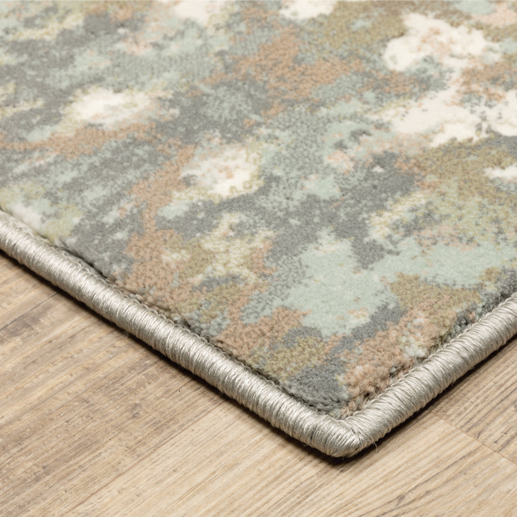 Oriental Weavers Capistrano 535B1 Multicolor Rectangle Indoor Area Rug - Stain Resistant Low-High Pile Rug with Geometric Design-