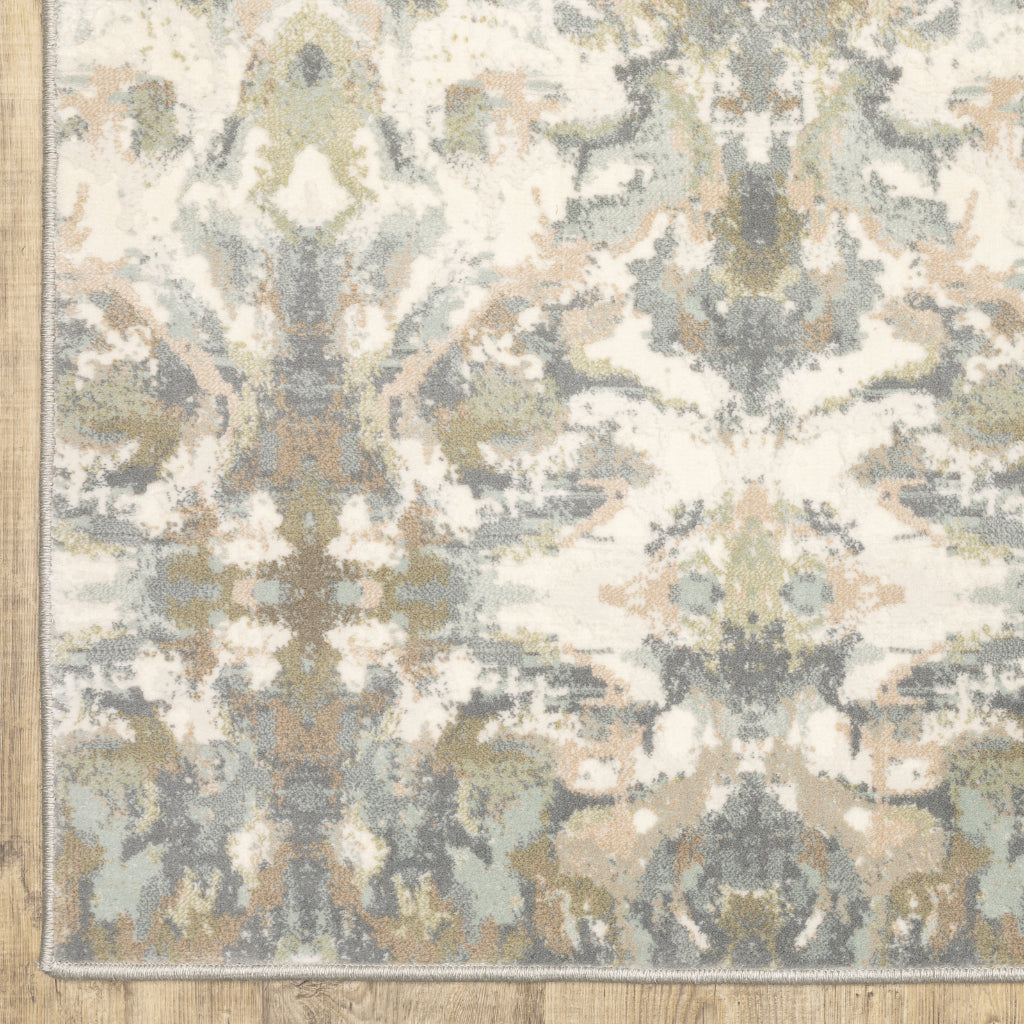 Oriental Weavers Capistrano 535B1 Multicolor Rectangle Indoor Area Rug - Stain Resistant Low-High Pile Rug with Geometric Design-