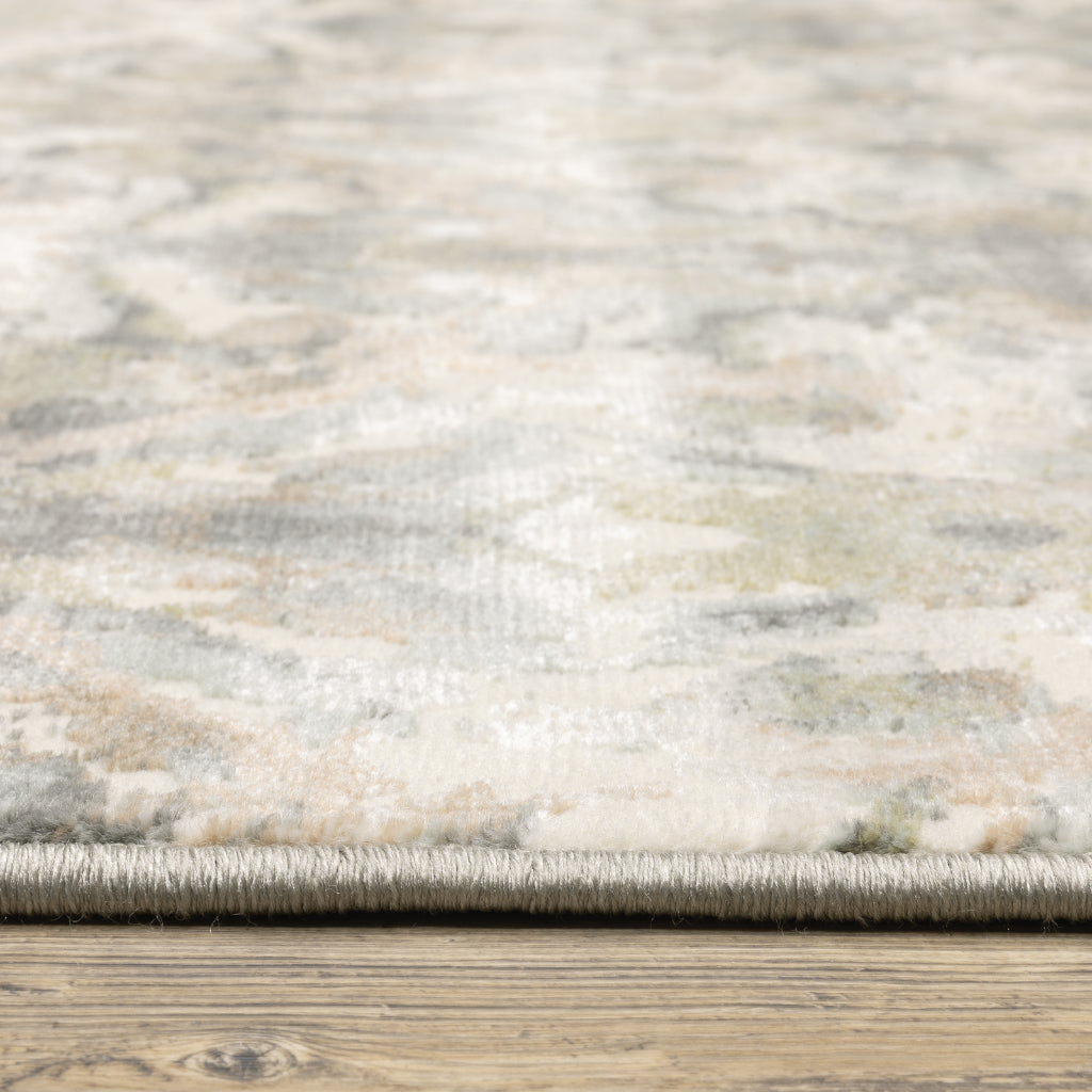 Oriental Weavers Capistrano 535B1 Multicolor Rectangle Indoor Area Rug - Stain Resistant Low-High Pile Rug with Geometric Design-
